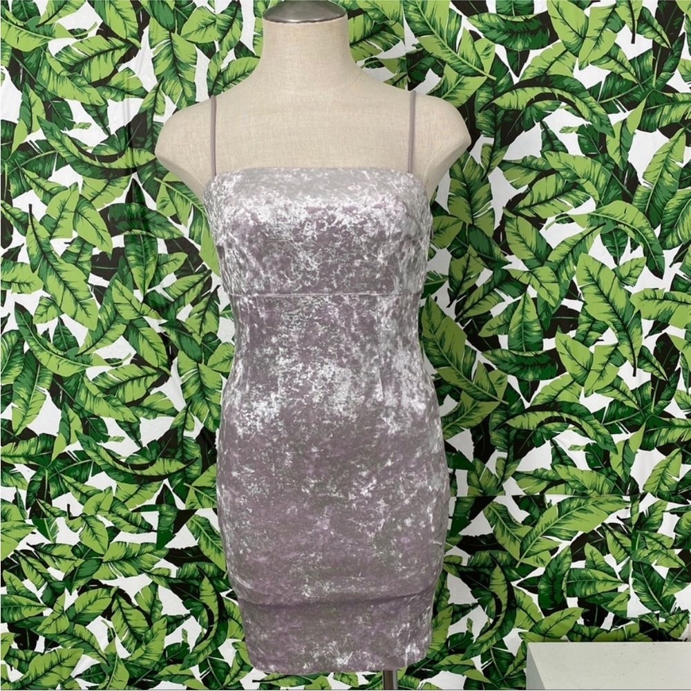 F21 Crushed Velvet Mini Dress 732